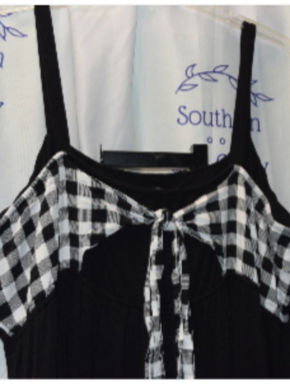Cato Black Knit Sundress, Ruffled, Size 26/28W